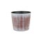 Contemporary Home Living 6" Brown and Ivory Tapered Round Planter